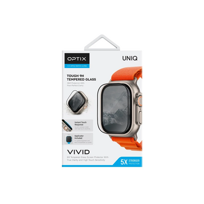 Uniq Apple Watch Ultra 49mm Optix Vivid Saat Cam Ekran Koruyucu - Şeffaf