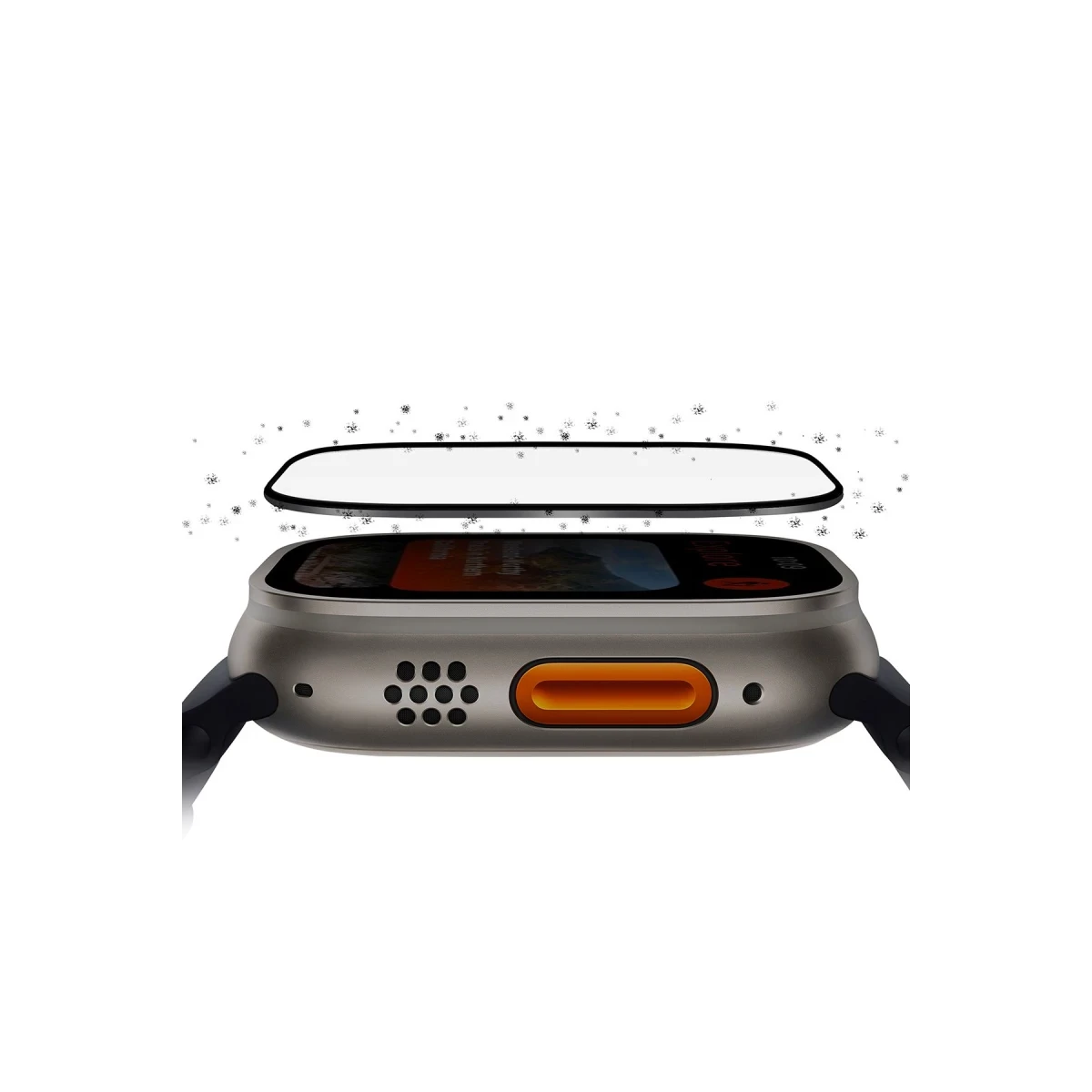 Uniq Apple Watch Ultra 49mm Optix Vivid Saat Cam Ekran Koruyucu - Şeffaf
