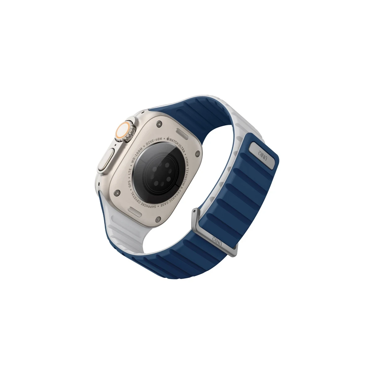Uniq Apple Watch Ultra 49mm Revix Evo Reversible Manyetik Kordon - Lacivert-Gri