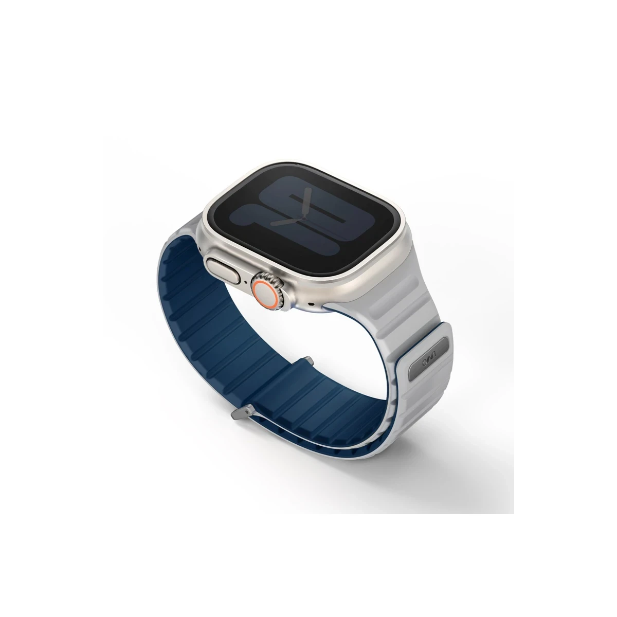 Uniq Apple Watch Ultra 49mm Revix Evo Reversible Manyetik Kordon - Lacivert-Gri