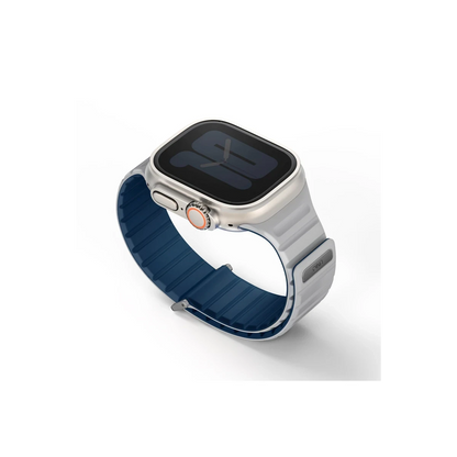 Uniq Apple Watch Ultra 49mm Revix Evo Reversible Manyetik Kordon - Lacivert-Gri