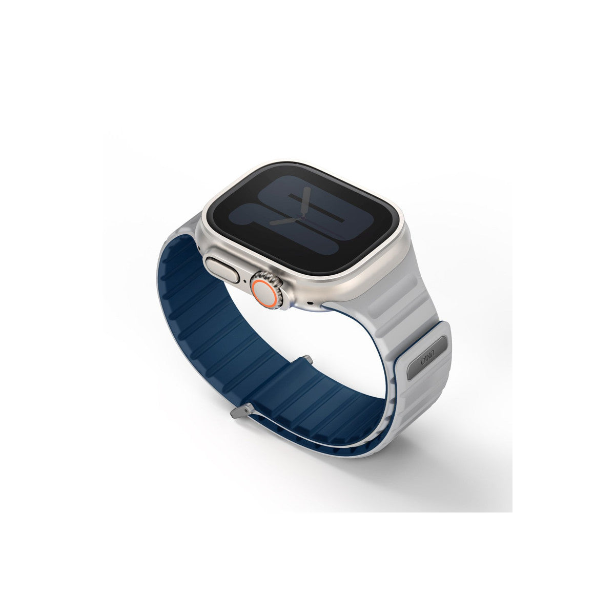 Uniq Apple Watch Ultra 49mm Revix Evo Reversible Manyetik Kordon - Turuncu-Beyaz