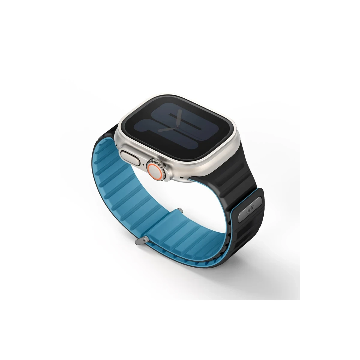 Uniq Apple Watch Ultra 49mm Revix Evo Reversible Manyetik Kordon - Mavi-Siyah