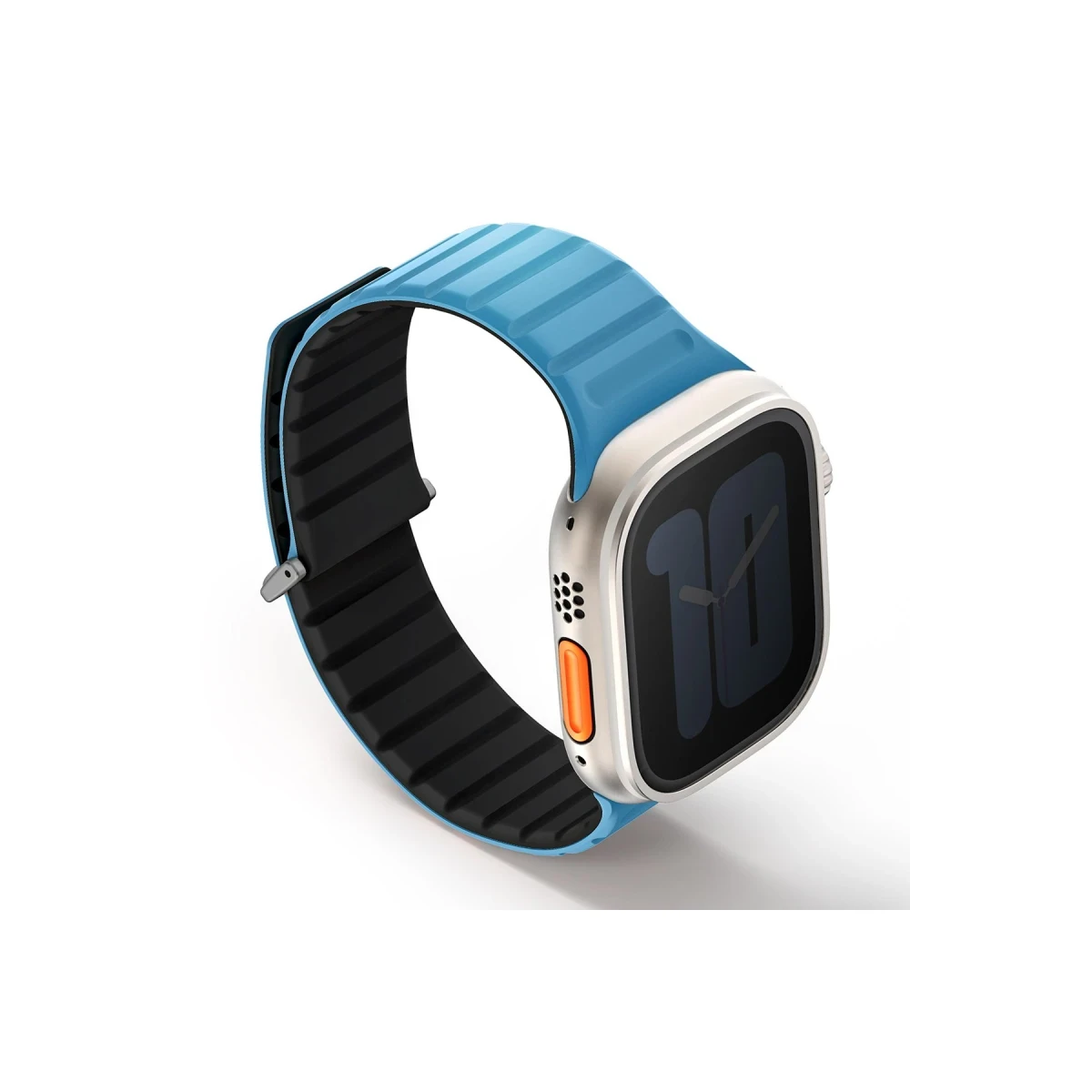 Uniq Apple Watch Ultra 49mm Revix Evo Reversible Manyetik Kordon - Mavi-Siyah