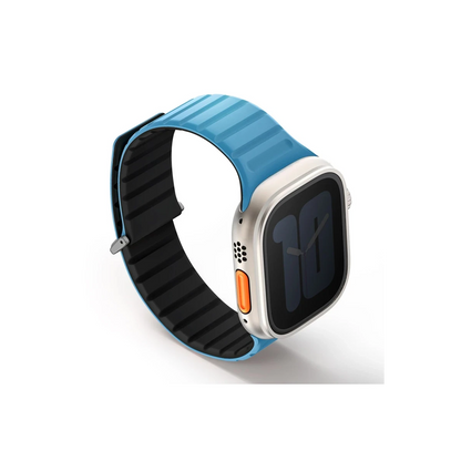 Uniq Apple Watch Ultra 49mm Revix Evo Reversible Manyetik Kordon - Mavi-Siyah