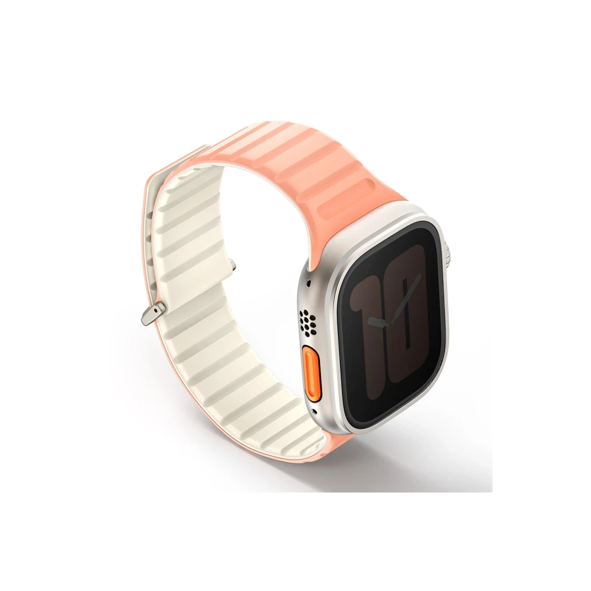 Uniq Apple Watch Ultra 49mm Revix Evo Reversible Manyetik Kordon - Pembe-Bej