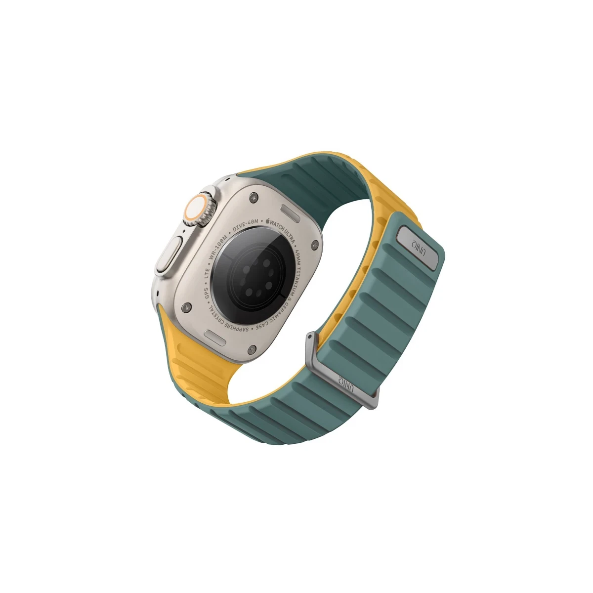 Uniq Apple Watch Ultra 49mm Revix Evo Reversible Manyetik Kordon - Yeşil-Sarı