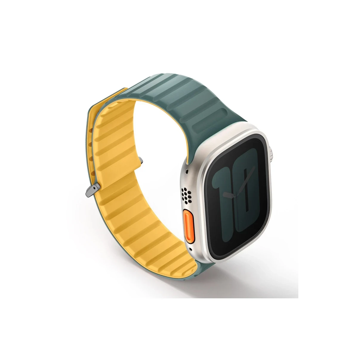 Uniq Apple Watch Ultra 49mm Revix Evo Reversible Manyetik Kordon - Yeşil-Sarı