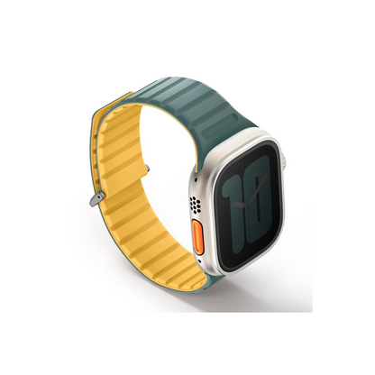 Uniq Apple Watch Ultra 49mm Revix Evo Reversible Manyetik Kordon - Yeşil-Sarı