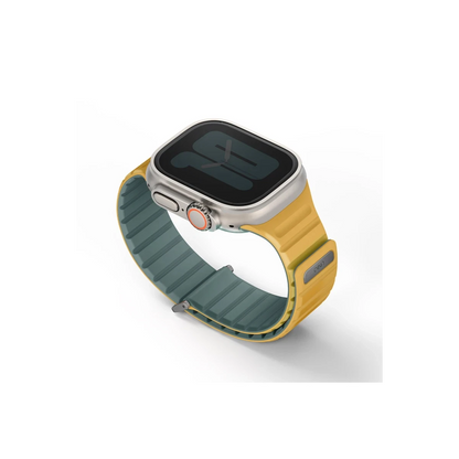 Uniq Apple Watch Ultra 49mm Revix Evo Reversible Manyetik Kordon - Yeşil-Sarı