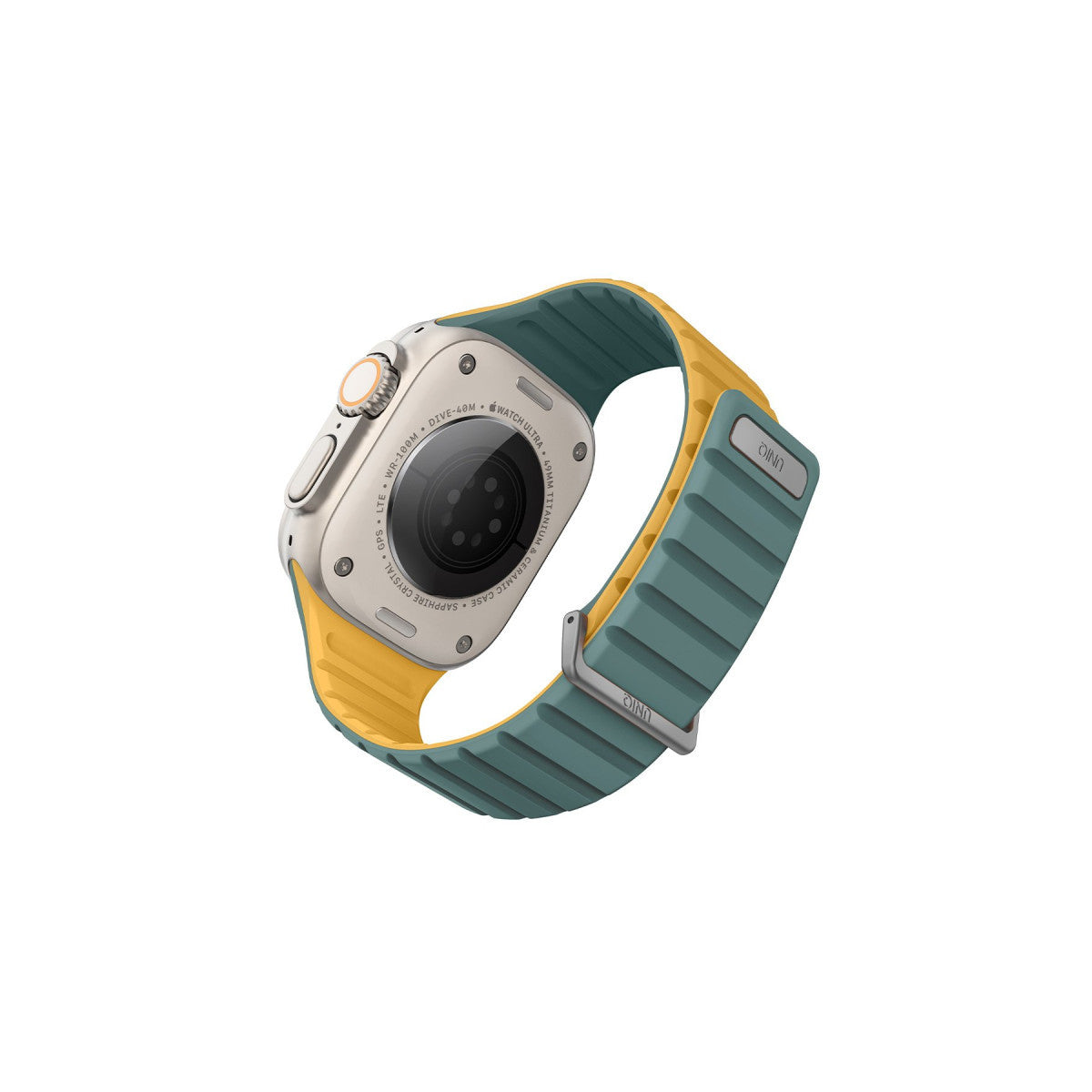 Uniq Apple Watch Ultra 49mm Revix Evo Reversible Manyetik Kordon - Turuncu-Beyaz