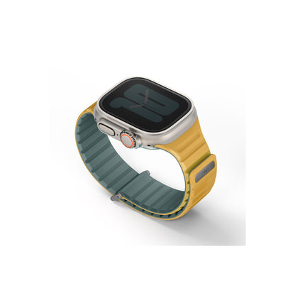 Uniq Apple Watch Ultra 49mm Revix Evo Reversible Manyetik Kordon - Turuncu-Beyaz