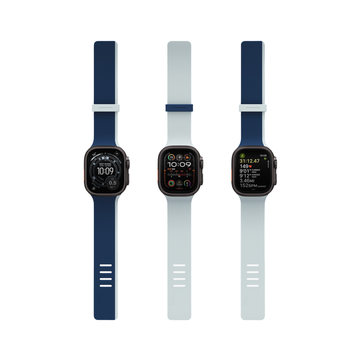 Uniq Apple Watch Ultra 49mm Revix IV Reversible Manyetik Kordon - Siyah-Gri