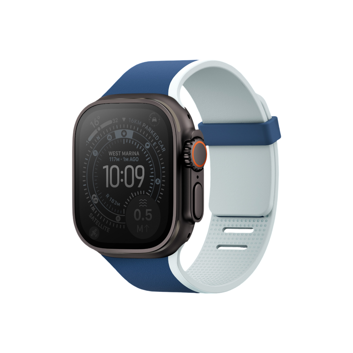 Uniq Apple Watch Ultra 49mm Revix IV Reversible Manyetik Kordon - Siyah-Gri