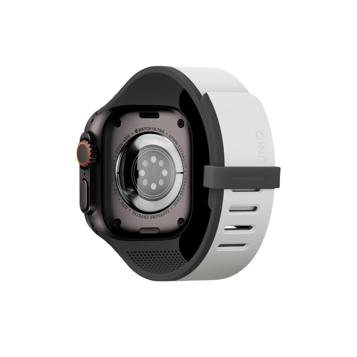 Uniq Apple Watch Ultra 49mm Revix IV Reversible Manyetik Kordon - Siyah-Gri