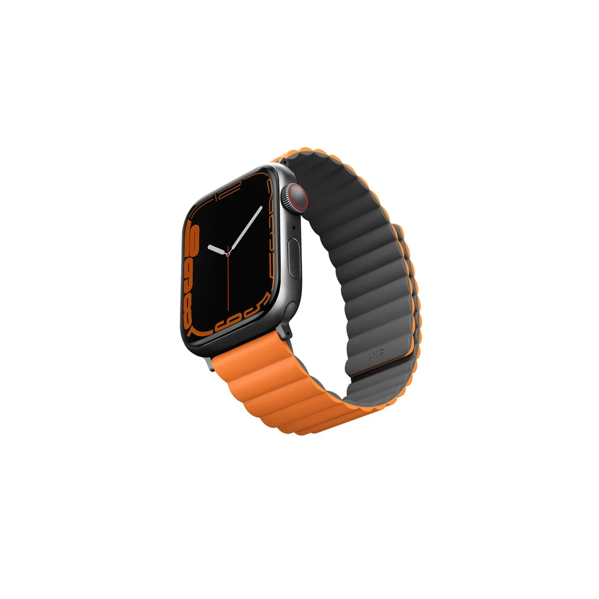 Uniq Apple Watch Ultra 49mm Revix Reversible Manyetik Kordon - Gri-Turuncu