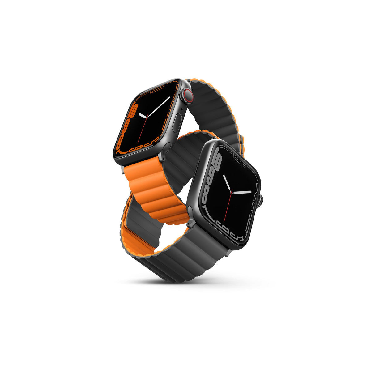 Uniq Apple Watch Ultra 49mm Revix Reversible Manyetik Kordon - Gri-Beyaz