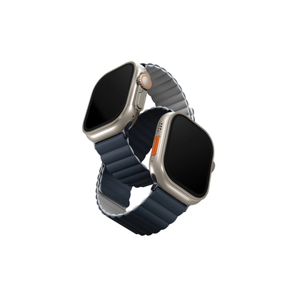 Uniq Apple Watch Ultra 49mm Revix Reversible Manyetik Kordon - Lacivert-Gri