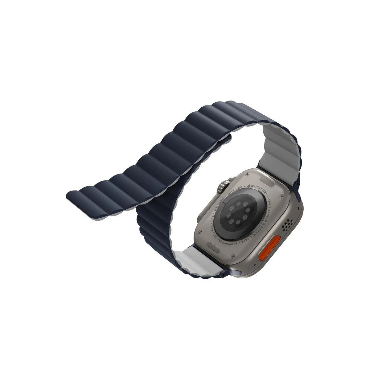 Uniq Apple Watch Ultra 49mm Revix Reversible Manyetik Kordon - Lacivert-Gri