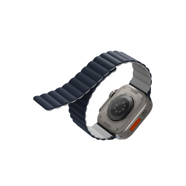 Uniq Apple Watch Ultra 49mm Revix Reversible Manyetik Kordon - Lacivert-Gri