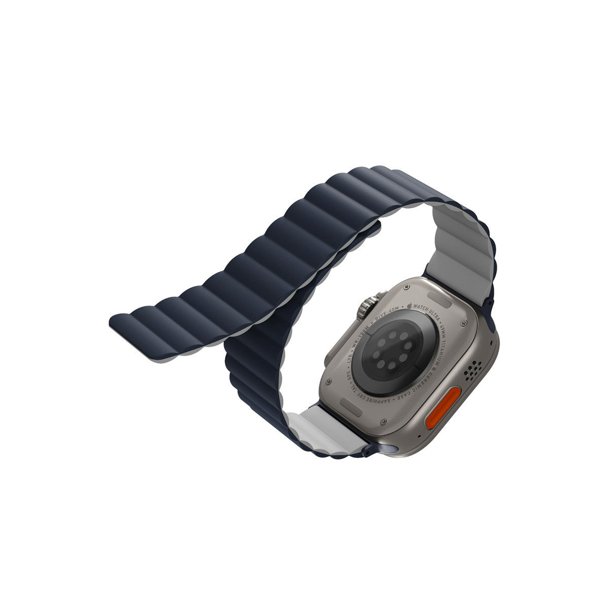 Uniq Apple Watch Ultra 49mm Revix Reversible Manyetik Kordon - Gri-Beyaz