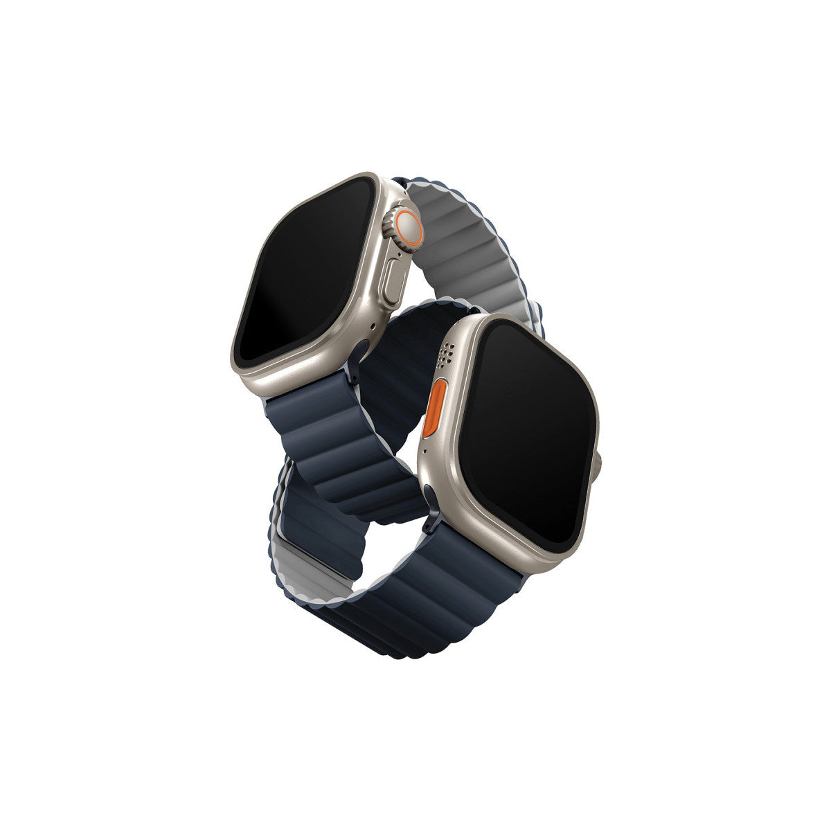 Uniq Apple Watch Ultra 49mm Revix Reversible Manyetik Kordon - Gri-Beyaz