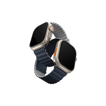 Uniq Apple Watch Ultra 49mm Revix Reversible Manyetik Kordon - Gri-Beyaz