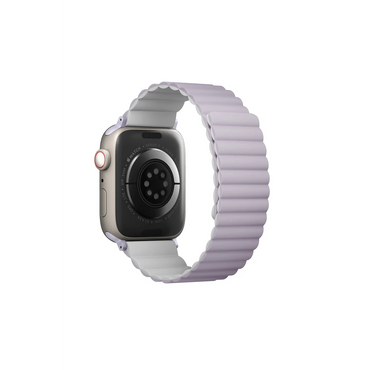 Uniq Apple Watch Ultra 49mm Revix Reversible Manyetik Kordon - Lila-Beyaz
