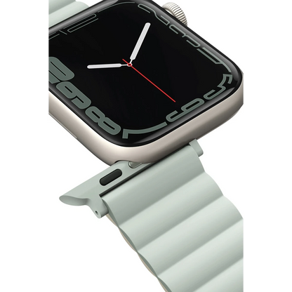 Uniq Apple Watch Ultra 49mm Revix Reversible Manyetik Kordon - Lila-Beyaz