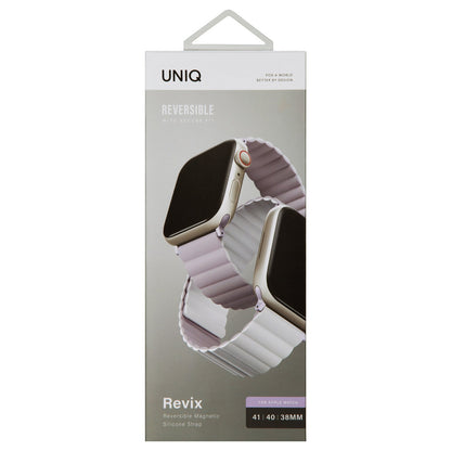 Uniq Apple Watch Ultra 49mm Revix Reversible Manyetik Kordon - Gri-Beyaz