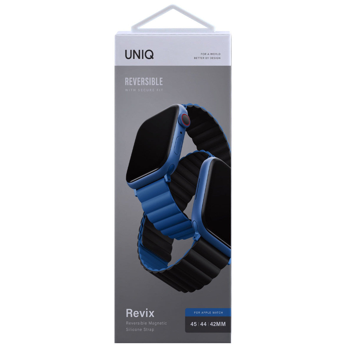 Uniq Apple Watch Ultra 49mm Revix Reversible Manyetik Kordon - Gri-Beyaz