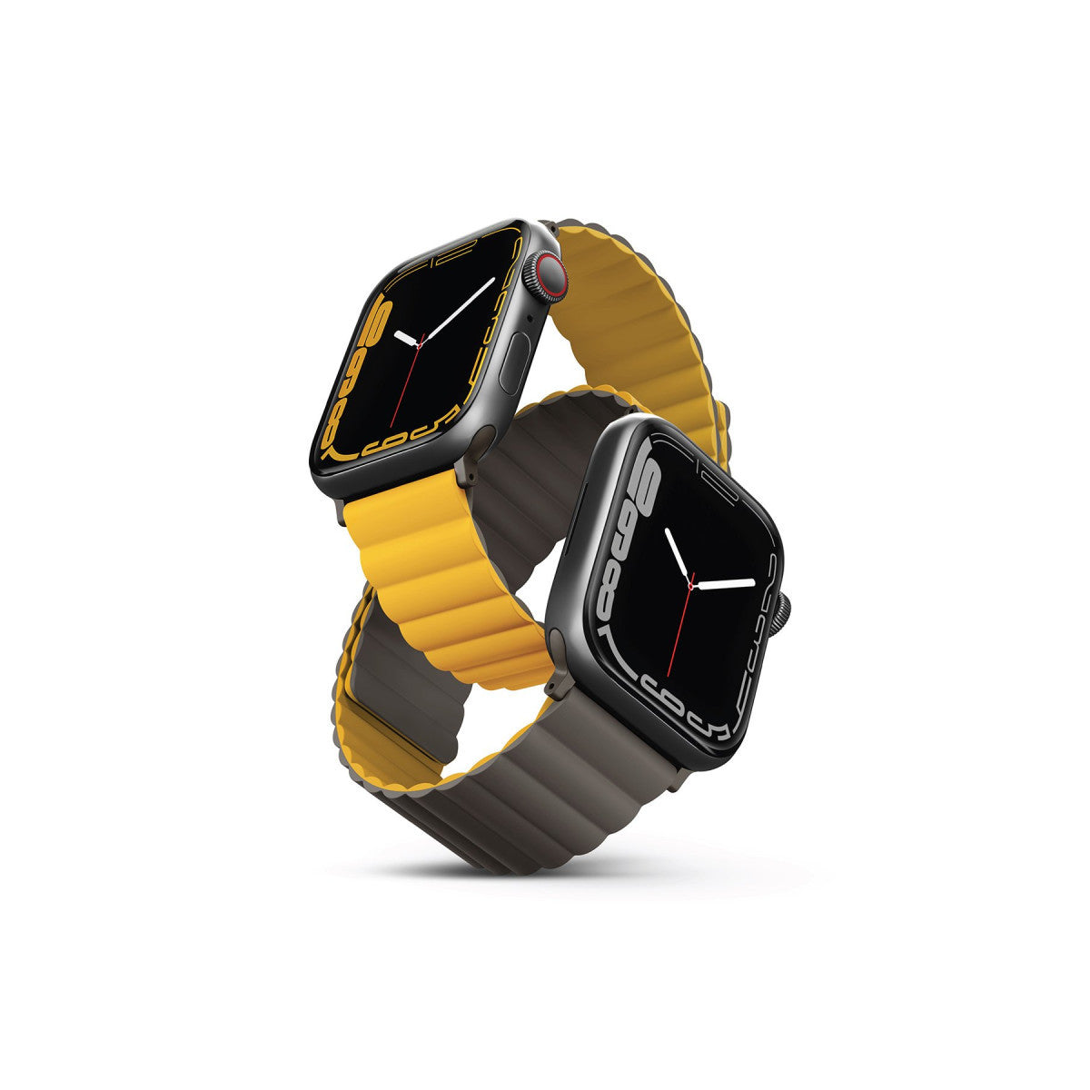 Uniq Apple Watch Ultra 49mm Revix Reversible Manyetik Kordon - Gri-Beyaz