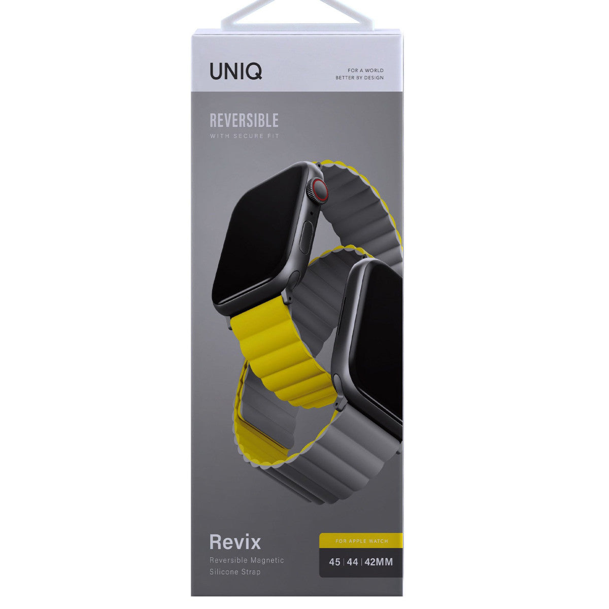 Uniq Apple Watch Ultra 49mm Revix Reversible Manyetik Kordon - Gri-Beyaz