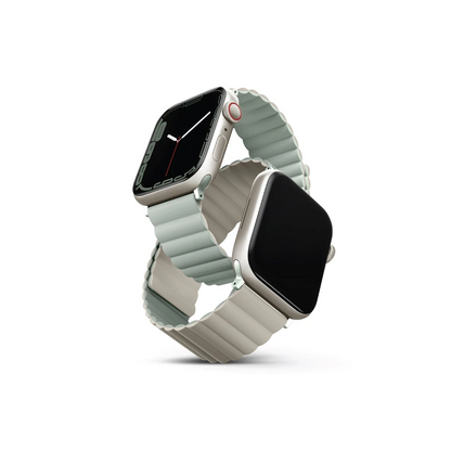 Uniq Apple Watch Ultra 49mm Revix Reversible Manyetik Kordon - Yeşil-Bej
