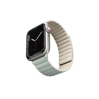 Uniq Apple Watch Ultra 49mm Revix Reversible Manyetik Kordon - Gri-Beyaz