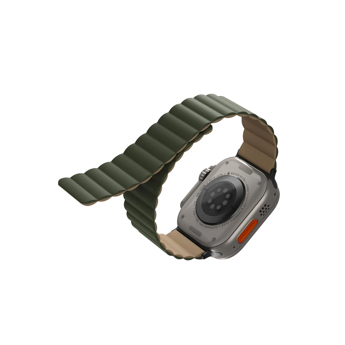 Uniq Apple Watch Ultra 49mm Revix Reversible Manyetik Kordon - Yeşil-Gold