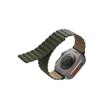 Uniq Apple Watch Ultra 49mm Revix Reversible Manyetik Kordon - Yeşil-Gold