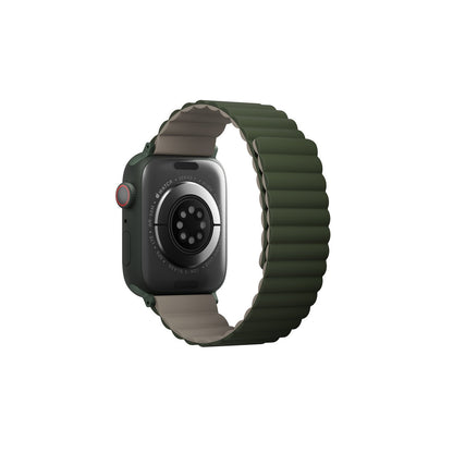 Uniq Apple Watch Ultra 49mm Revix Reversible Manyetik Kordon - Gri-Beyaz