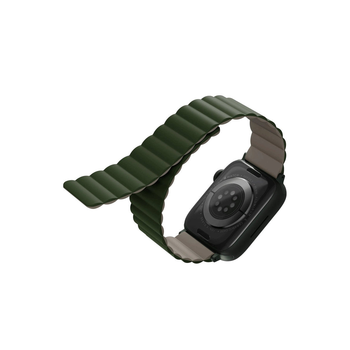Uniq Apple Watch Ultra 49mm Revix Reversible Manyetik Kordon - Gri-Beyaz