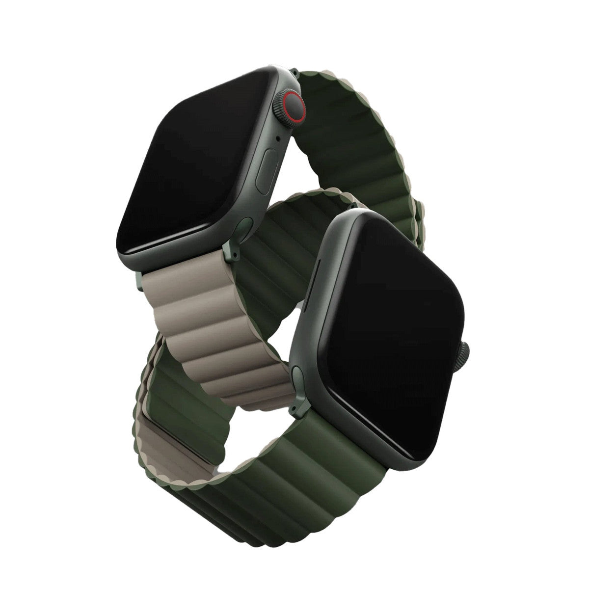 Uniq Apple Watch Ultra 49mm Revix Reversible Manyetik Kordon - Gri-Beyaz