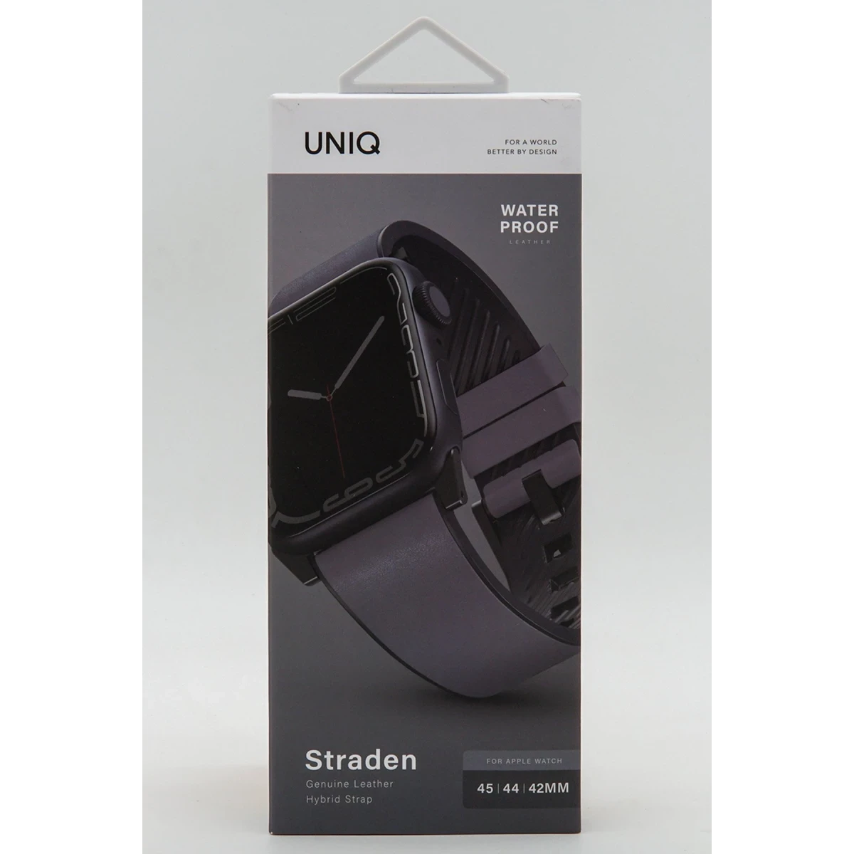 Uniq Apple Watch Ultra 49mm Straden Su Geçirmez Deri Kordon - Gri