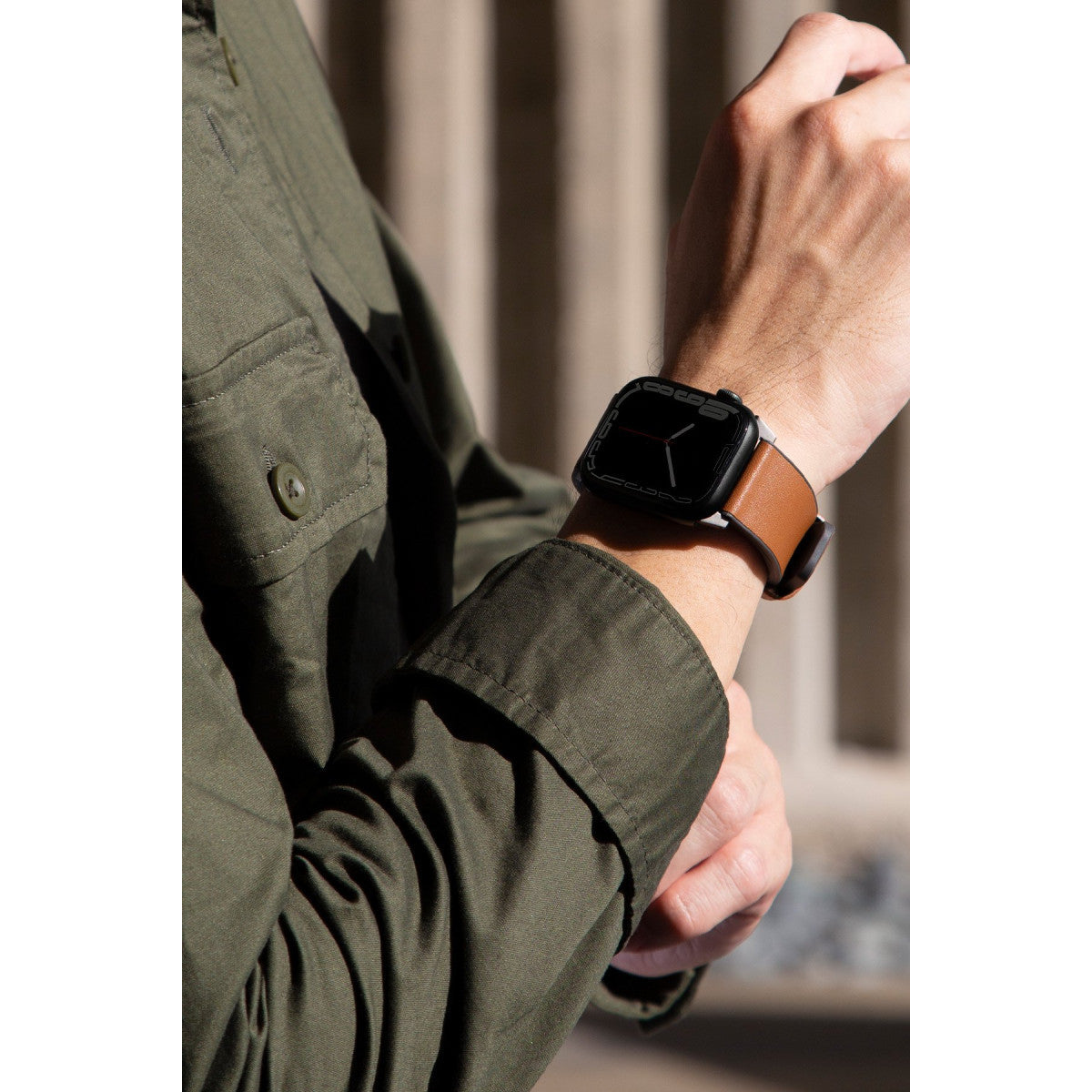 Uniq Apple Watch Ultra 49mm Straden Su Geçirmez Deri Kordon