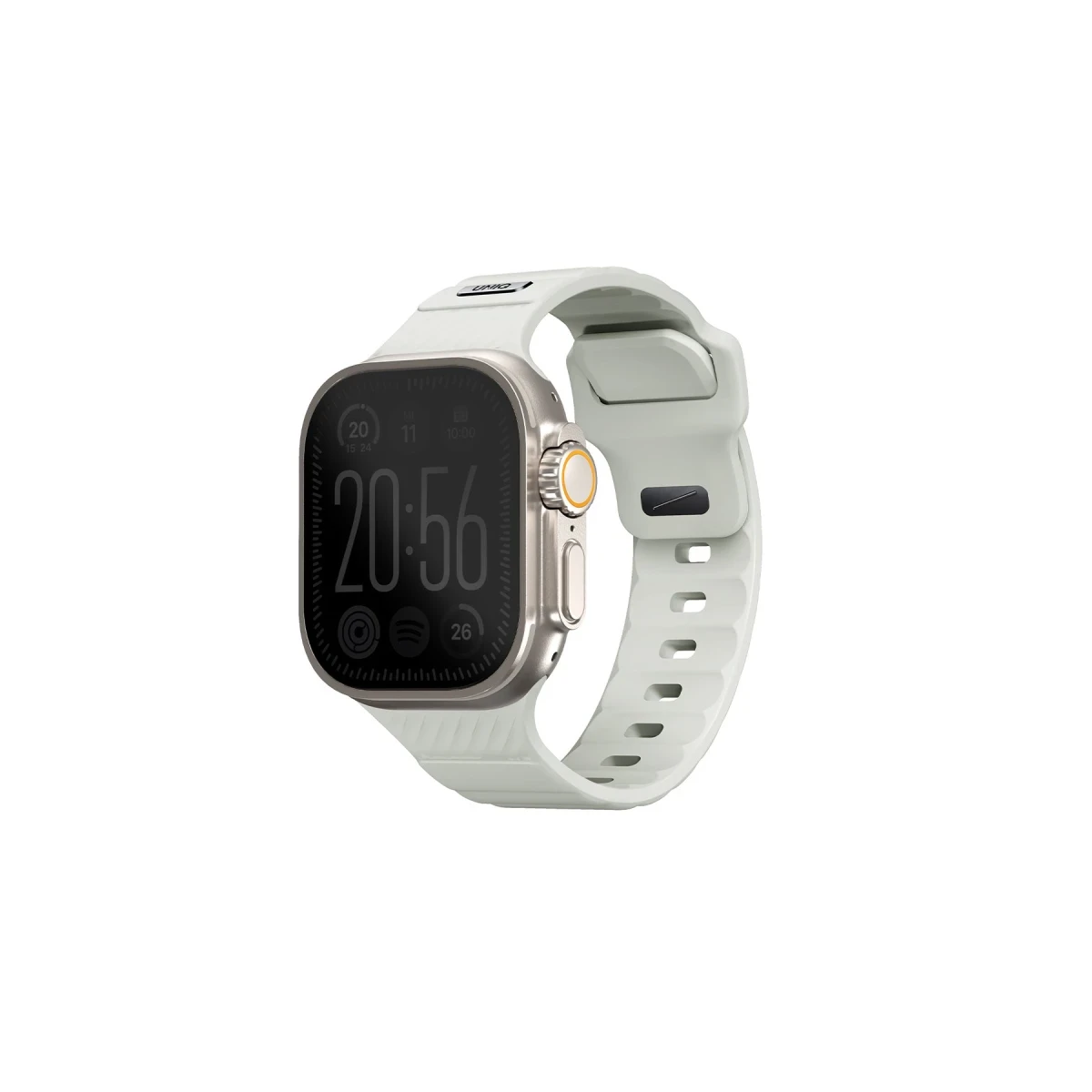 Uniq Apple Watch Ultra 49mm Stride FKM Silikon Kordon - Beyaz