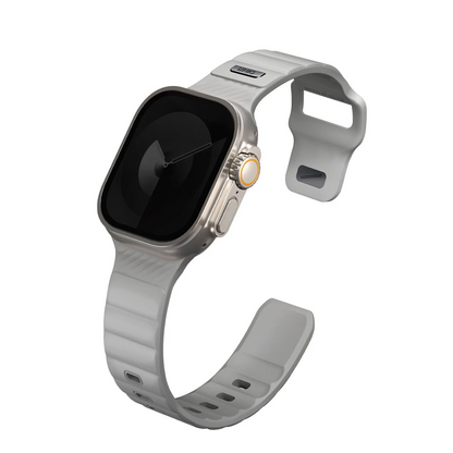 Uniq Apple Watch Ultra 49mm Stride FKM Silikon Kordon - Gri