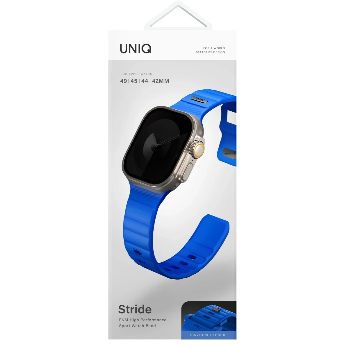 Uniq Apple Watch Ultra 49mm Stride FKM Silikon Kordon - Mavi