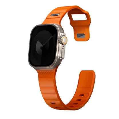 Uniq Apple Watch Ultra 49mm Stride FKM Silikon Kordon - Turuncu