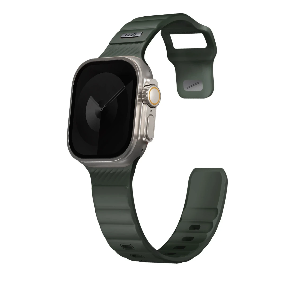 Uniq Apple Watch Ultra 49mm Stride FKM Silikon Kordon - Yeşil