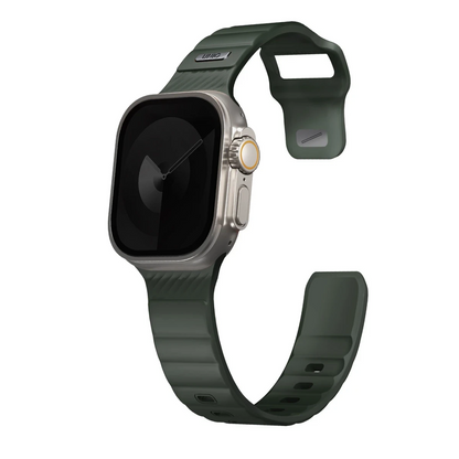 Uniq Apple Watch Ultra 49mm Stride FKM Silikon Kordon - Yeşil