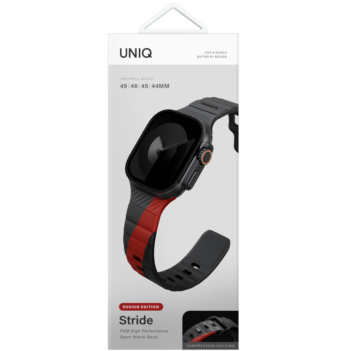 Uniq Apple Watch Ultra 49mm Stride Rubber FKM Designer Edition Silikon Kordon
