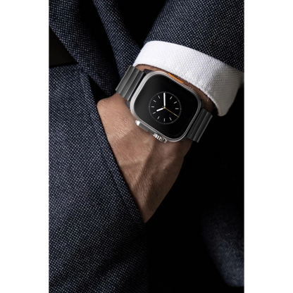 Uniq Apple Watch Ultra 49mm Strova Mag Çelik Kordon - Siyah